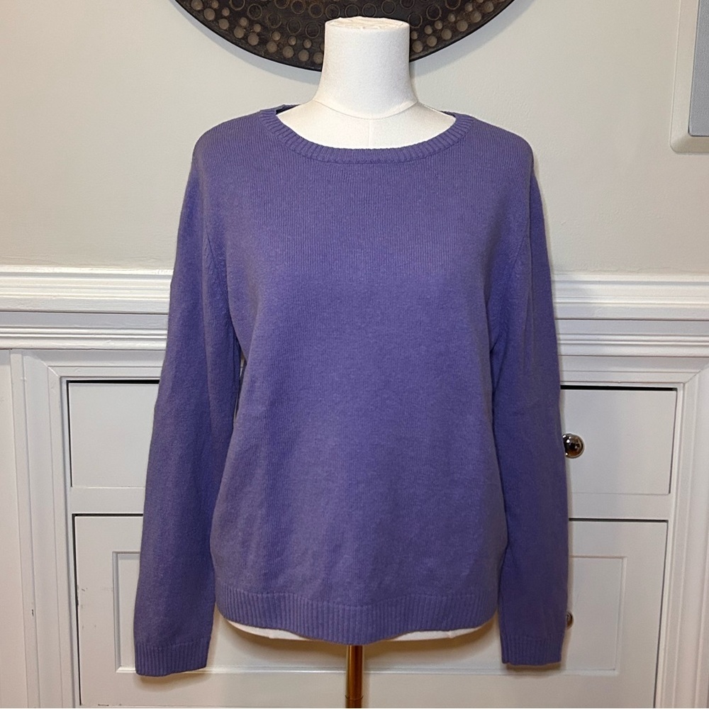 Pendleton 100% Lambs Wool Crewneck Sweater | Purple/Lavender XL